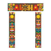 Türbanner Willkommensschild Hawaii-Motiv 3-teilig