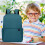17 inch backpack with adjustable padded straps 1