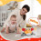Sensory Crab Toy for Babies 0-6 Months Orange 4