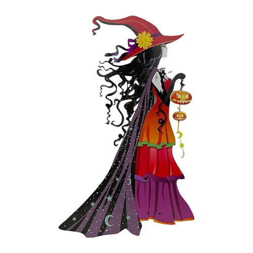 Halloween-Gartenschild mit Erdspieß, 39 cm x 23 cm