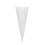Vaso de parede em forma de cone de vidro transparente para decoração de casa 1
