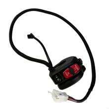 Motorcycle Handlebar Switches Kit with Anti-Slip Buttons and Water-Resistant Design Motorcycle Modification Parts
