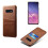 Samsung S10E leather case with card slot red 6