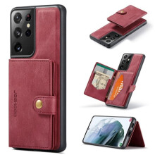 iPhone 14 case with stand and card pockets red slim