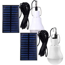 Luzes solares LED para exterior, à prova d'água e recarregáveis (2 unidades)