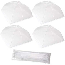 Pop Up Mesh Food Tent White 4-Pack