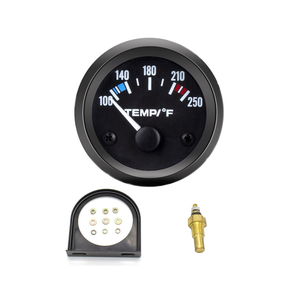 Water Temp Gauge Kit 100-250F 52Mm Led 12V White 913466475636
