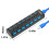 Hub USB 3.0 PANPEO a 7 porte con cavo lungo e interruttore LED 3
