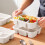 Wheat Straw Bento Box 4-Compartment Reusable Lunch Container 4