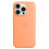 iPhone 15 Pro Max silicone magnetic MagSafe case orange 1