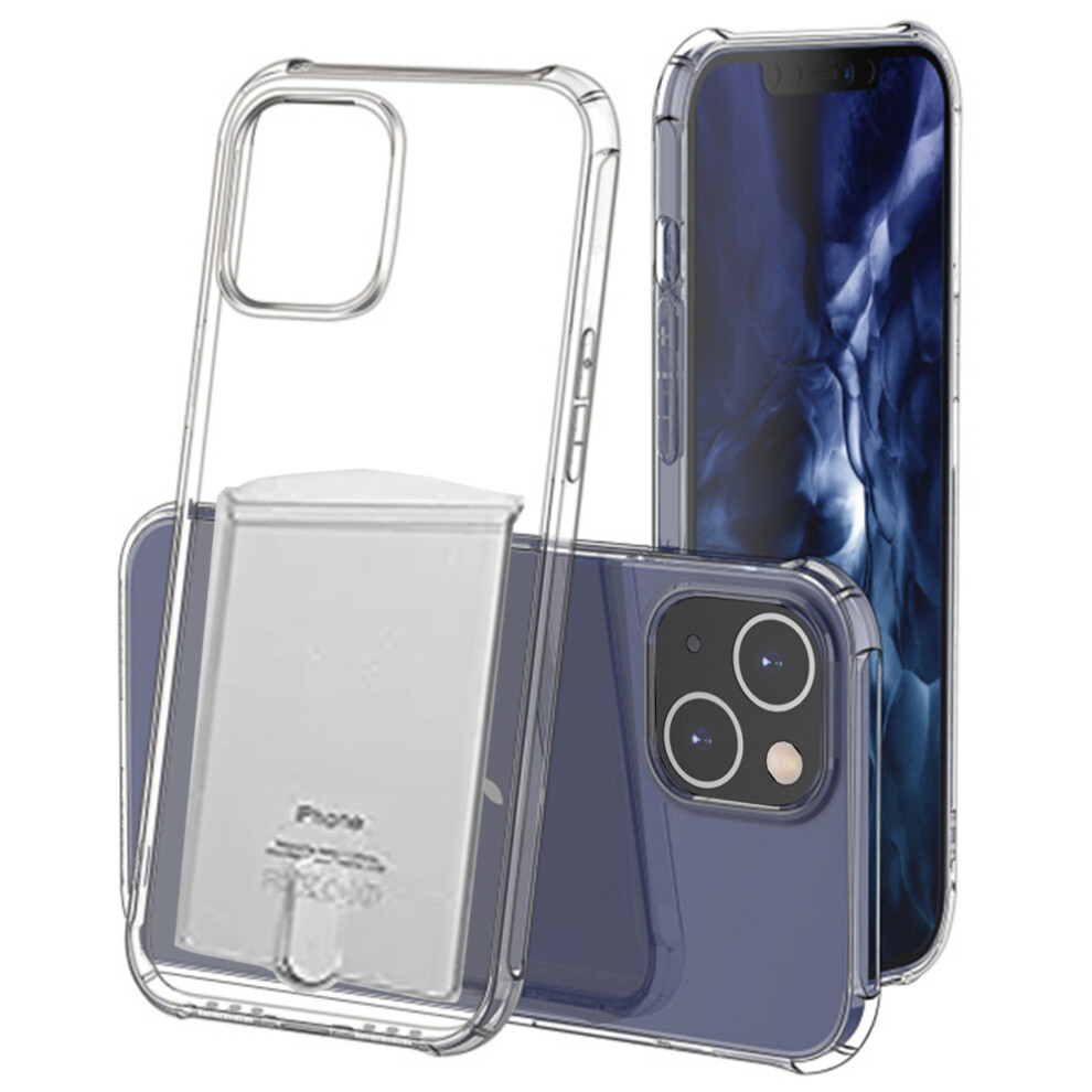 Iphone 15 Shockproof Transparent Case With Card Holder 900223061690