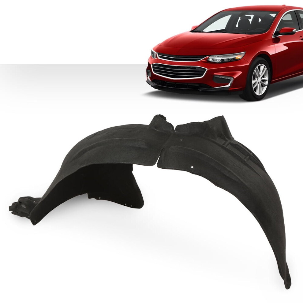 Fender Liner Front Driver Side For 2016-2018 Chevy Malibu Black 959110224908