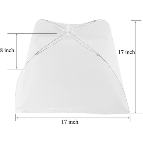 Pop Up Mesh Food Tent White 4-Pack 1