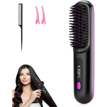 Bezdrôtová kefa na žehlenie vlasov Numoya Go Brush Pro, čierna