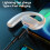 Bluetooth True Wireless Earbuds with Noise Cancellation and 3