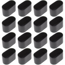 Antislip meubelpoten van PVC, zwart, 16 stuks