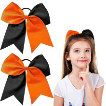 Nœuds de pom-pom girl avec élastique pour queue de cheval, 20 cm (lot de 2)