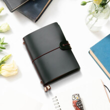 Notitieboek/reisdagboek van PU-leer voor mannen en vrouwen