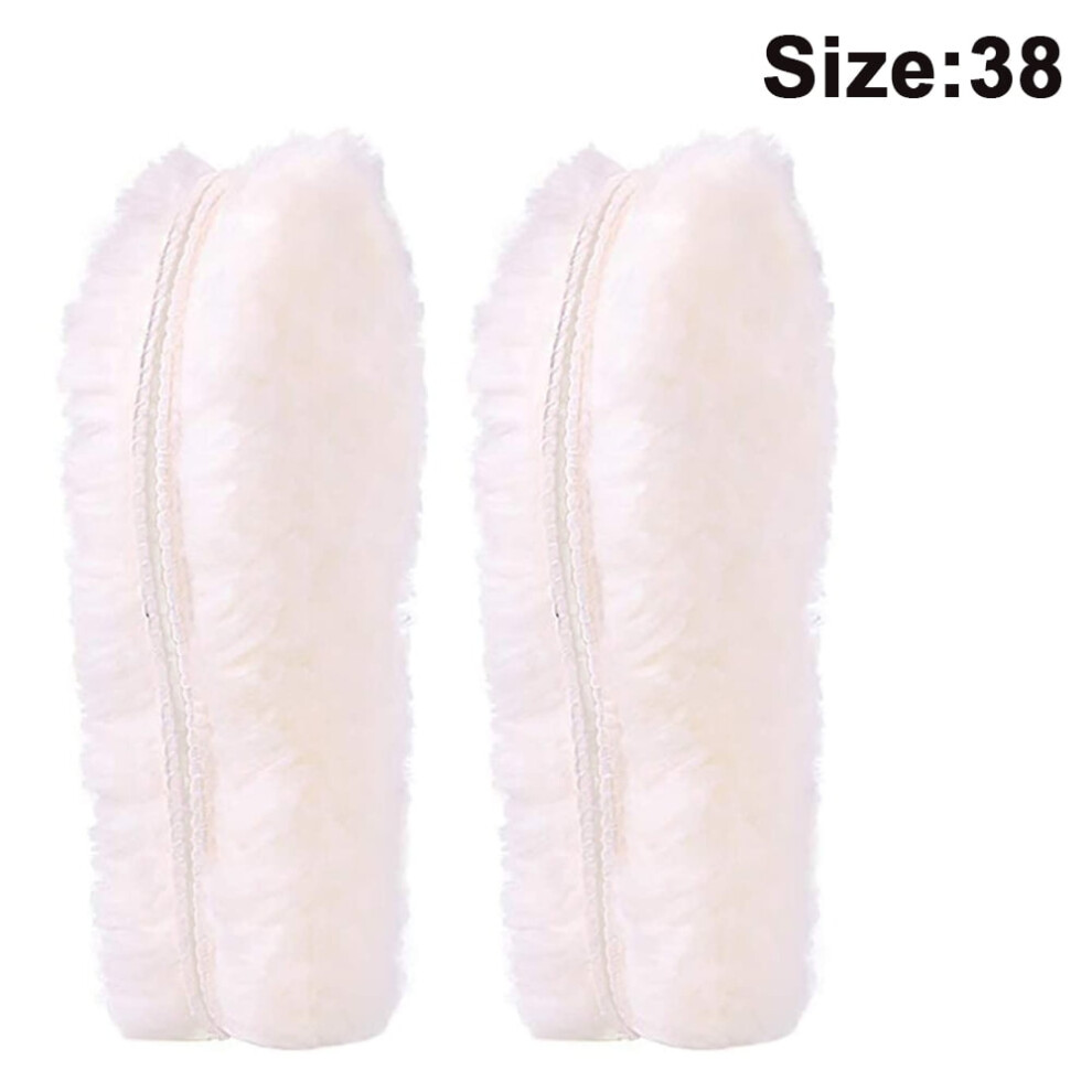 Sheepskin insole for boots warm thick lambswool insert 1