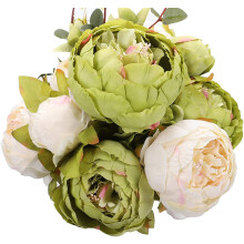 Künstliche Pfingstrosen-Seidenblumen, Vintage-Hochzeitsdekoration, 1er-Pack