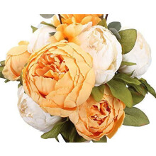 Künstliche Pfingstrosen-Seidenblumen, Vintage-Hochzeitsdekoration, 1er-Pack