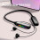 Auricolari Bluetooth Hwkond con archetto da collo e luci LED RGB 7