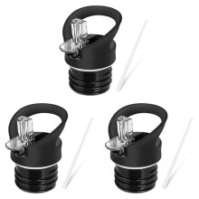 Insulated Sports Water Bottle Straw Lock 3 Pack