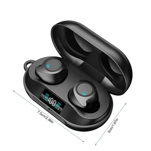 Ασύρματα ακουστικά Txmfgh Ασύρματα ακουστικά Bluetooth 5.5 με ασύρματη φόρτιση, αντοχή 2