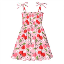 Kleid für Kleinkinder Mädchen Rosa Ärmelloses Freizeit-Sommerkleid