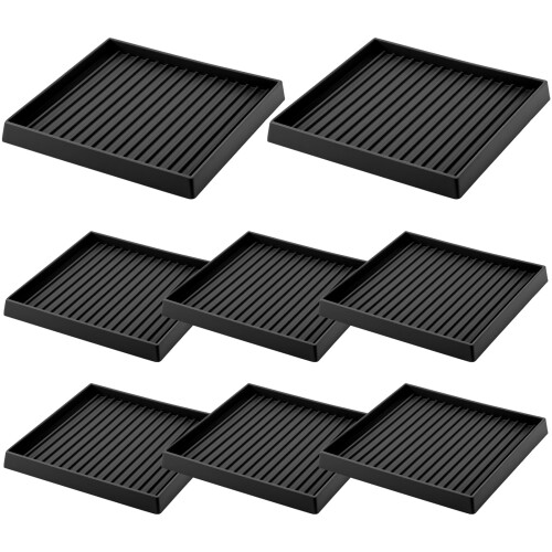 Rubberen meubelwieldoppen 5x5cm 8 stuks