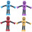 Pop Tubes Sensoriske Fidget-leker Robot Pull Stretch 12 stk 1
