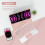 Capa com teclado e mouse sem fio, capa flip tipo folio em PU compatível com iPad 10.9 (2022), Bluetooth rosa 3