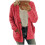 Dame polyester cardiganfrakke plus size 1