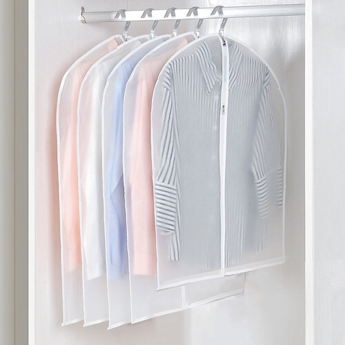 Capa de roupa impermeável reutilizável transparente de 40 polegadas (pacote com 5)
