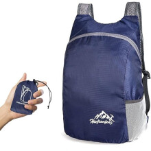 Ultralight Foldable Backpack Navy Blue 20L
