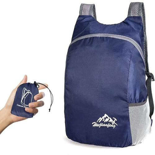 Ultralight Foldable Backpack Navy Blue 20L
