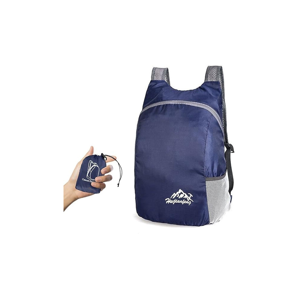 Ultralight Foldable Backpack Navy 20L Blue 962029395812