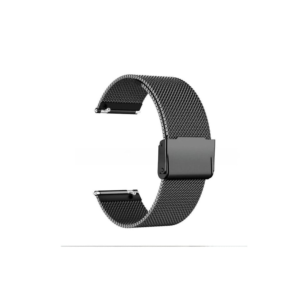 Fitbit Versa 2 Milanese Loop Band Stainless Steel Black 962029410980