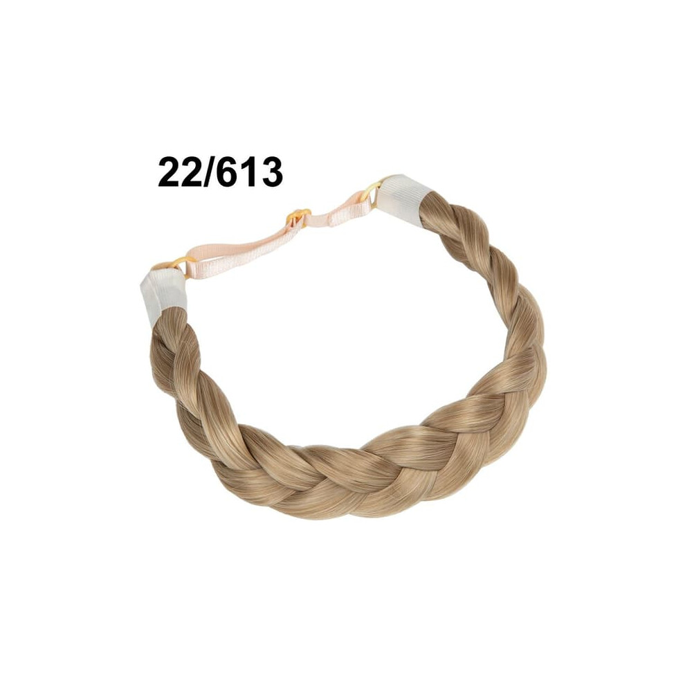 Synthetic headband with 3-strand braids 22/613