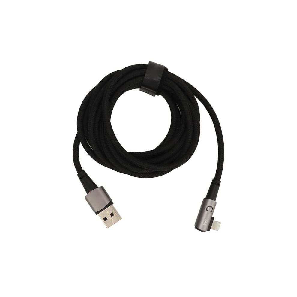 Iphone Charger Cable Right Angle 6.6 Ft 2.4A Gray 962125911831