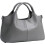 Graue Damen-Ledertasche mit großem Fassungsvermögen 1