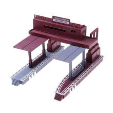 Treinstationmodel HO-schaal 1:87 schaal diorama