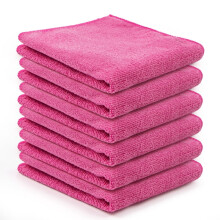 Panos de limpeza de microfibra absorventes, 6 unidades, 30 cm x 30 cm