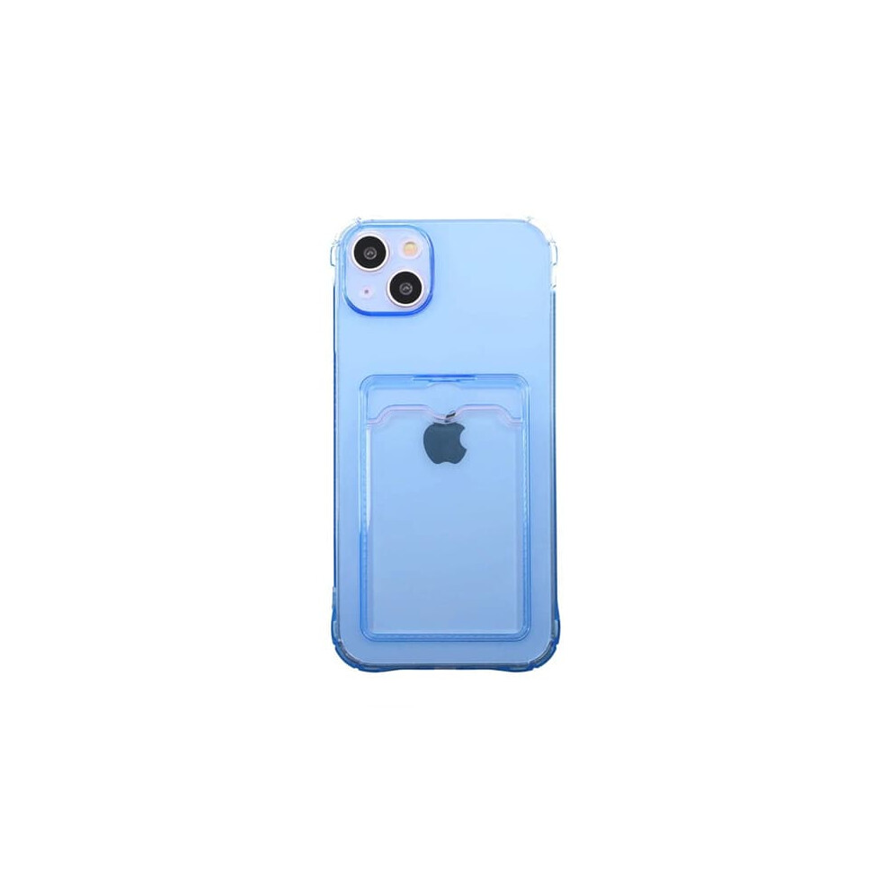 Iphone 14 Shockproof Case With Card Holder Blue 962029384816