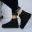 Waterproof Silicone Emulsion Shoe Covers Black Size S 3