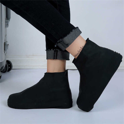 Waterproof Silicone Emulsion Shoe Covers Black Size S 2