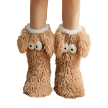 Weiche, warme Schlafsocken für Damen aus Nylon-Spandex, 1 Paar