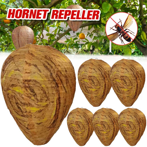 Papierattrappe Wespennest, gelb, 6er-Pack