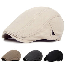 Herr bomull Casual Newsboy Hat Enfärgad