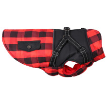 Hundejacke mit Geschirr, reflektierend, winddicht, mit Reißverschluss